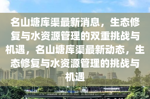 名山塘库渠最新消息,生态修复与水资源管理的双重挑战与机遇,名山塘库渠最新动态,生态修复与水资源管理的挑战与机遇中山市多米克自动化设备有限公司