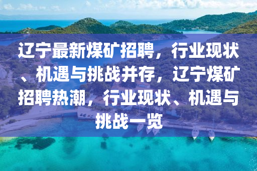 辽宁最新煤矿招聘,行业现状、机遇中山市多米克自动化设备有限公司与挑战并存,辽宁煤矿招聘热潮,行业现状、机遇与挑战一览