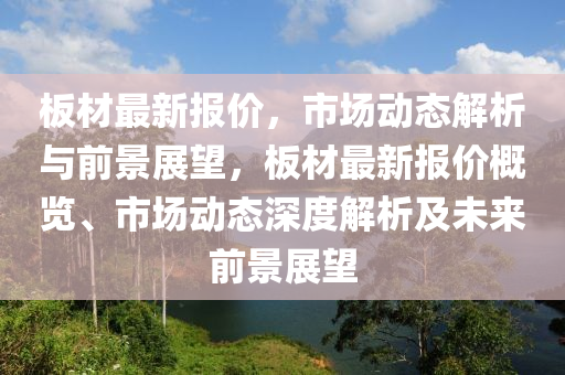 板材最新报价,市场动态解析与前景展望,板材最新报价概览、市场动态深度解析中山市多米克自动化设备有限公司及未来前景展望