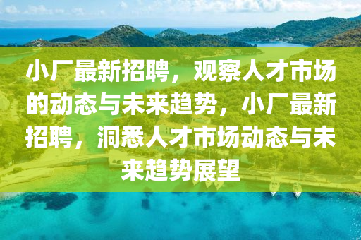 小厂最新招聘,观察人才市场的动态与未来趋势,小厂最新招聘,洞悉人才市场动态与未来趋势展望中山市多米克自动化设备有限公司